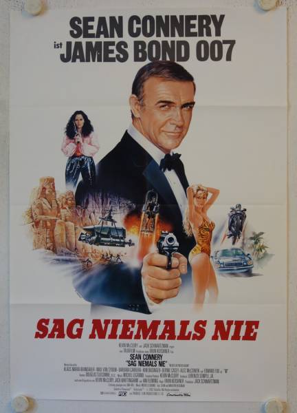 Never say never again original release german movie poster